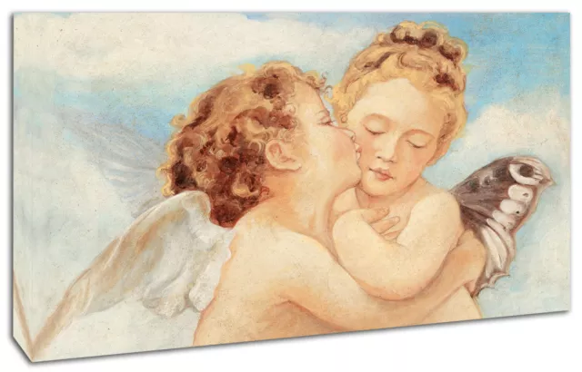 Quadro moderno Angeli Bacio Abbraccio - Arredo Arte - Stampa su tela Intelaiato