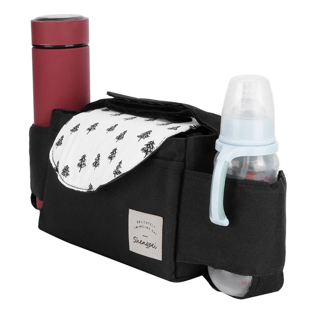 Mini Tree Pattern Baby Stroller Hanging Bag Organizer Universal Cup Holder NE