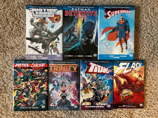 Graphic Novel Lot Rebirth Deluxe HC Vol 1 Batman Detective Comics 4 Superman TPB