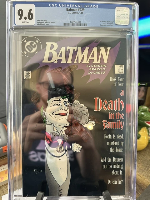 BATMAN #429 - CGC 9.6 - NM+ White Pages 1989 DC Comics