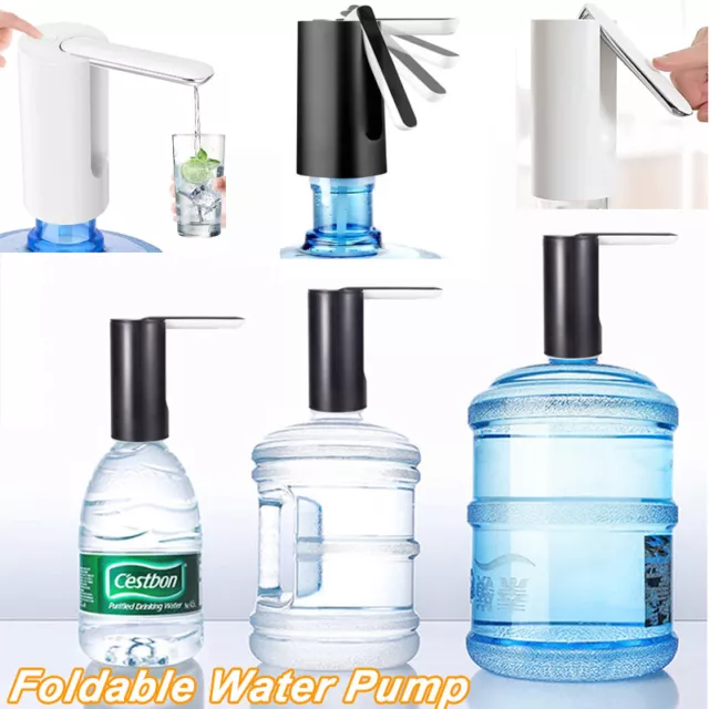 Button Kitchen Electric Dispenser Drinking Water Bottle Pump Home Foldable USB