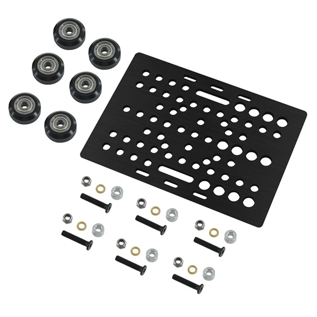 Juego de placas de pórtico ranura en V 20-80 mm con ranura en V kit de rueda sólida para CNC-MaschiG7Q4