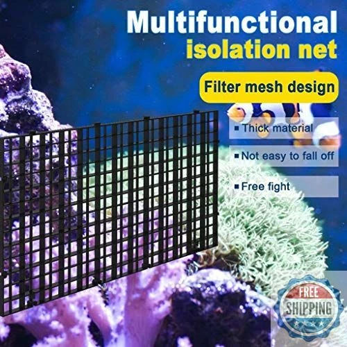 12Pcs Aquarium Fish Tank Divider Plastic Egg Crate Aquarium Filter Bottom Tray