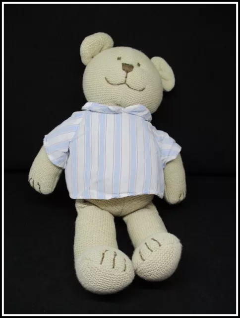 Doudou Peluche Jacadi Ours Chemise Beige Marron - Be