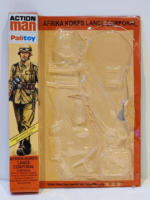 40TH ACTION MAN Empty Card Afrika Korps Lance Corporal £14.99 - PicClick UK