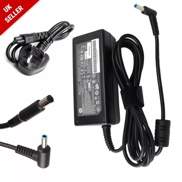 Geniune Hp Laptop Charger 19.5V - 45W 65W 90W 135W Small & Big Pin + Power Lead