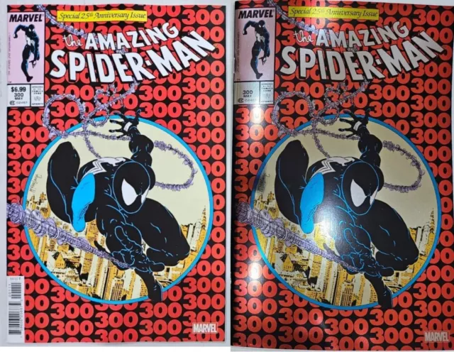Amazing Spider-Man 300 Regular & Foil Variant 2023 Facsimile Nm Mcfarlane