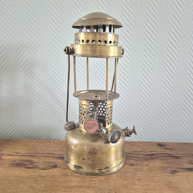 Lampe Tempête Primus 1020 Au Kérosène - Vintage Suède - Pour Pièces / Réparation