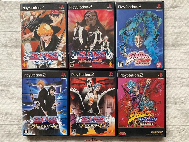 SONY PS2 Bleach Blade Battlers 1  2 Tamashii & Yabou & JoJo's Bizarre Adventure