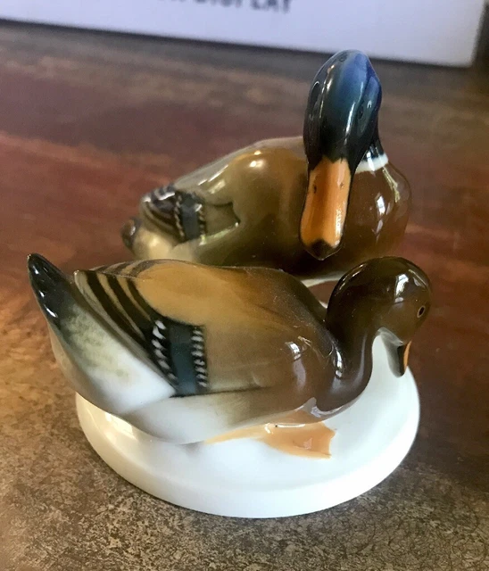 Vintage Hutschenreuther Duck Group Porcelain Figurine 0248006 #145/677 Mint