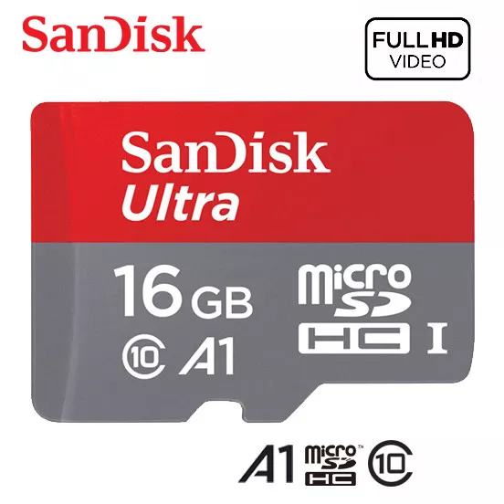 Sandisk 16GB NEW Ultra Micro SD SDHC Card UHS-I Class10 A1 98MB/s Full HD Video