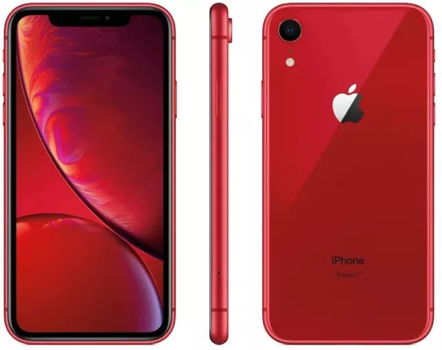 Caja abierta Apple iPhone XR A1984 totalmente desbloqueado 128 GB rojo