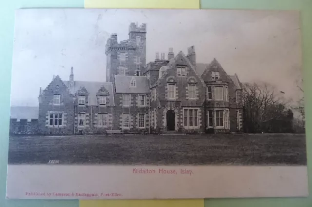 VINTAGE POSTCARD. KILDALTON HOUSE, Port Ellen ISLE OF ISLAY, SCOTLAND