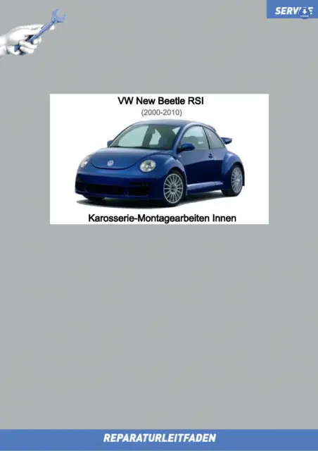 VW NEW BEETLE RSi (01-05) lavori di montaggio carrozzeria esterno -  istruzioni di riparazione EUR 17,91 - PicClick IT