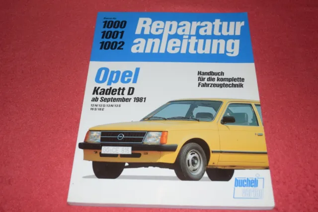 Reparaturanleitung Reparaturhandbuch Opel Kadett D ab Sept. 1981