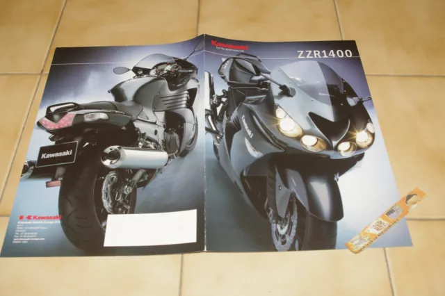 KAWASAKI ZZR/1400 - Brochure dépliant moto prospectus catalogue