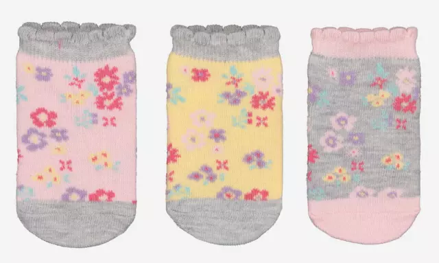 3 Paar Baby Mädchensocken Sneaker Söckchen für Mädchen GR.18-22 NEUWARE