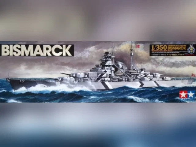 Maquette Tamiya – Bismarck 1/350, 78 Cm, Support Inclus, Collectionneur, Dès 14 Ans