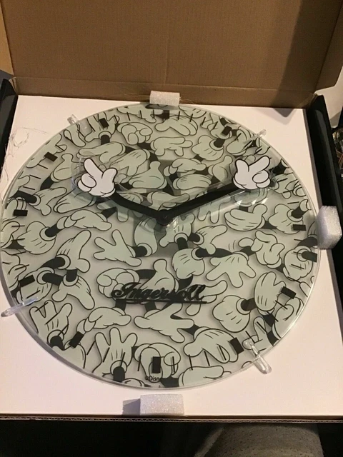 trade job lot of 5 x INGERSOLL DISNEY GLASS WALL CLOCK trade job lot of 5 x INGERSOLL DISNEY GLASS WALL CLOCK