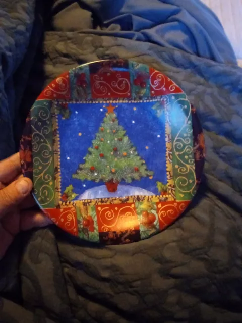 Certified International Corporation Jan Pashley Christmas Plate Made In China