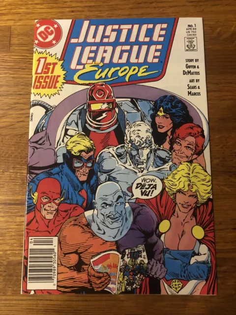 JUSTICE LEAGUE EUROPE #1 DC COMICS 1989 Key Issue Collectible 🔥🔥