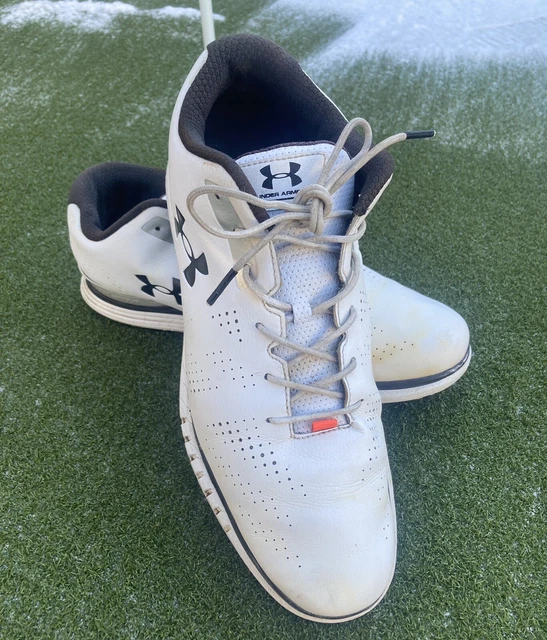 SCARPE DA GOLF Under Armour da uomo bianche senza punte taglia UK