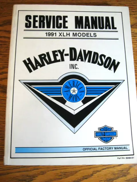 1991 Harley-Davidson XLH Sportster 1200 883 SERVICE Shop Repair MANUAL Xlnt