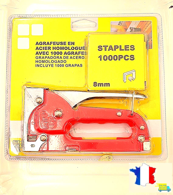 TSI Trend Plus - Mini Agrafeuse Avec 1000 Agrafes 24/6 - Bleu
