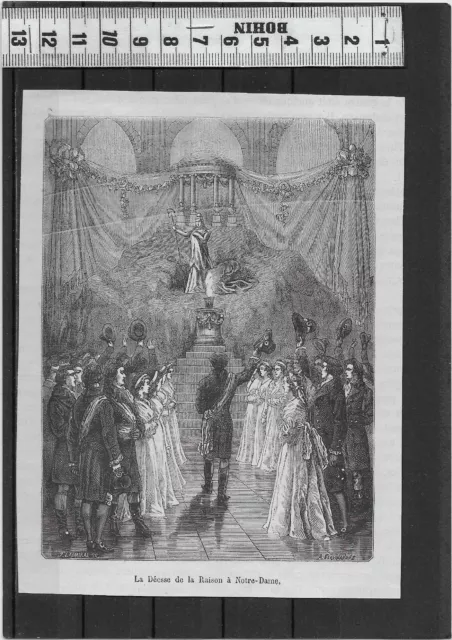 G13 / Fine Engraving 19 Eme / The Goddess Of Reason To Our Lady