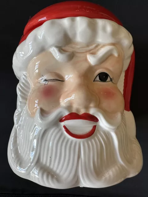 Vermont Country Store Santa Claus Cookie Jar Porcelain