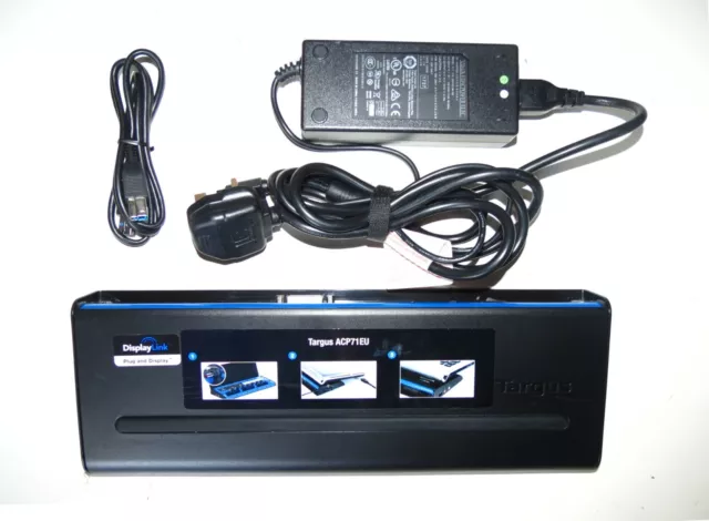Targus ACP71EU Universal Laptop USB 3.0 HDMI Dual Video Monitor Docking Station