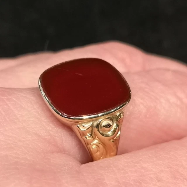 CLASSIC ANELLO UOMO Di Oro Con Uno Corniola EUR 440 00 PicClick IT