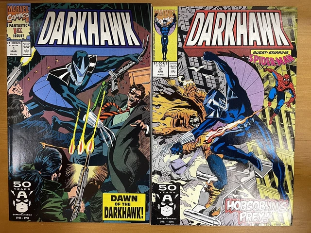 Darkhawk #1 & 2 Marvel Comics First Issue 1991