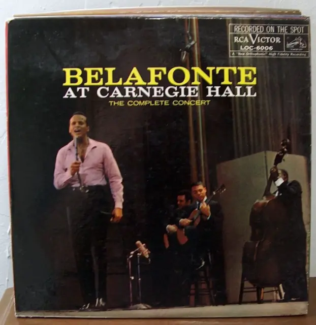 HARRY BELAFONTE, &amp;BELAFONTE At Carnegie Hall&amp;quot; $4.50 - PicClick
