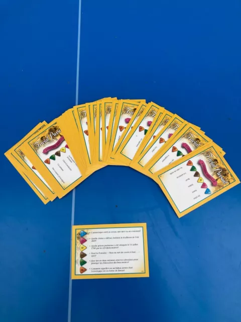 Lot De 50 Cartes De Recharge Pour Trivial Pursuit - Édition Genus 2 - 300 Questions En Français - Occasion