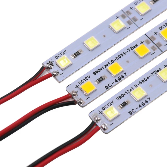 25cm/50cm 12V 18LED 36LED 5054SMD Hard Strip Bar Light Decor Aluminum Multicolor