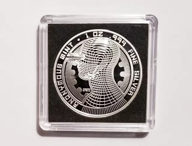 1 oz .999 Silver Proof Bitcoin Guardian Commemorative Round In Capsule