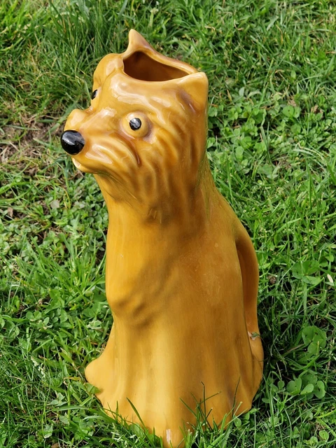Pichet barbotine chien