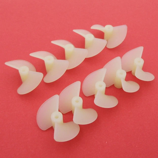 10Pairs 2-Blade Propeller 2mm Shaft 26/22mm Prop for DIY Toy Boat Marine RC Boat