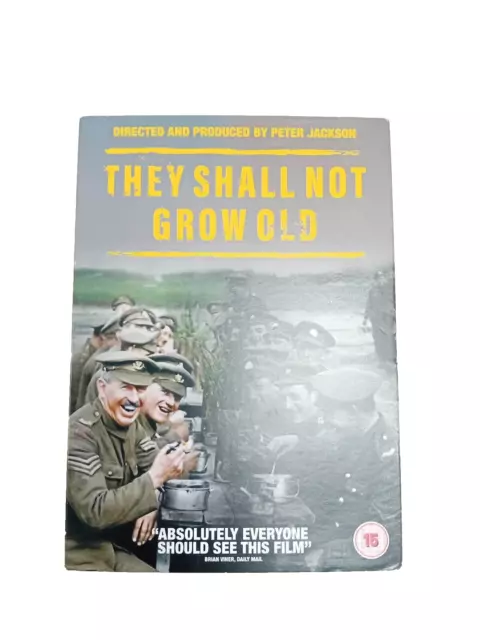 They Shall Not Grow Old (DVD, 2018) New & Sealed Region 2 UK