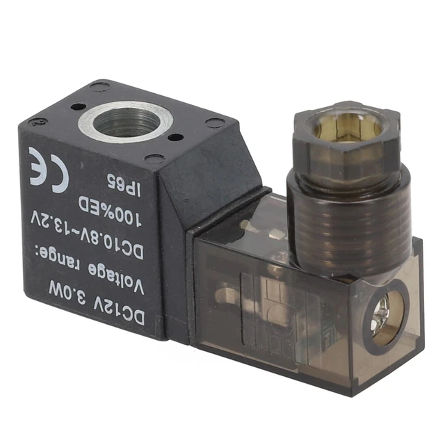 Aexit Magnetventilspule AC 220V - Schwarzes Kunststoffgehäuse, 9mA