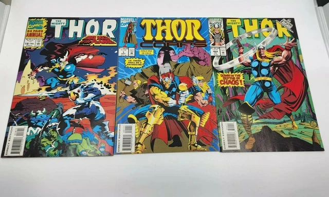 Marvel Mixed Lot VTG 90s Thor Comic Book Lot Corps # 1 Mighty 18 Annual 464