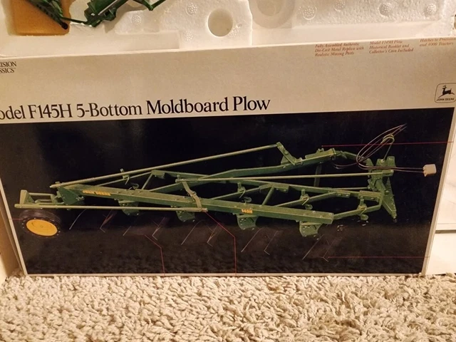 Ertl Precision Classics John Deere Model 5145H 5-Bottom Moldboard Plow Iob Nrfb