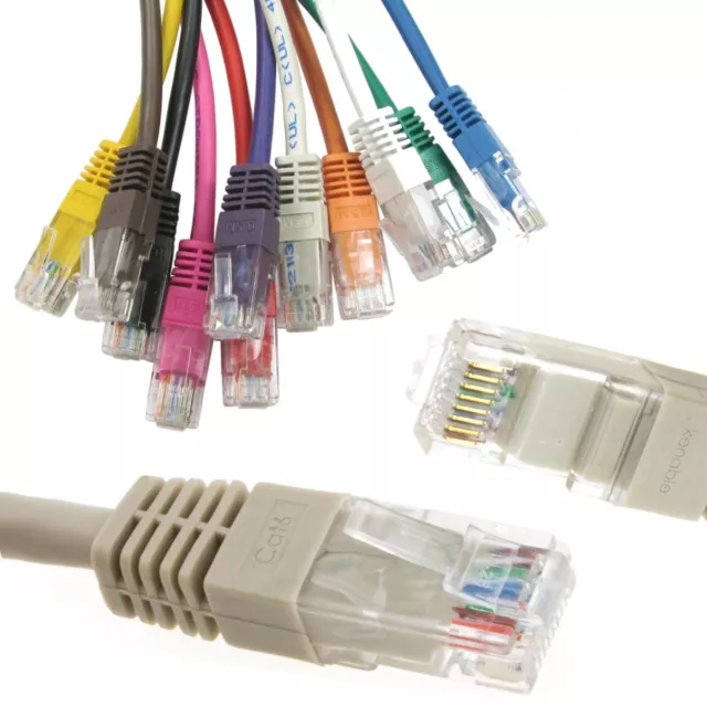 Réseau CAT6 Cuivre UTP Câble Gigabit Ethernet Brassage RJ45 Lot 1m/2m/3M/5m