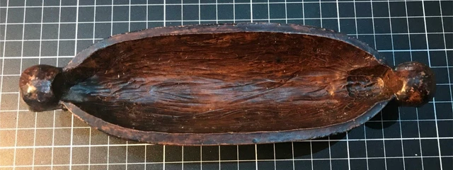 Vintage Collectable Wooden Hand Carved Candy Dish