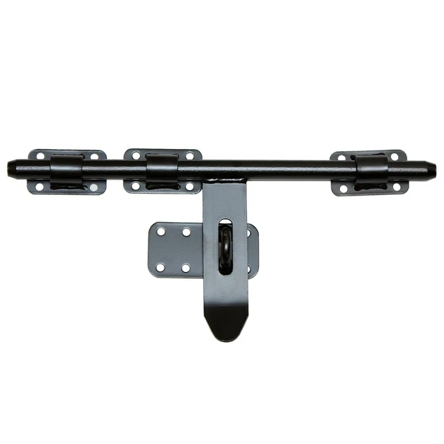 Verrou Verrou de porte 100/16 Revêtement en poudre noire des deux côtés