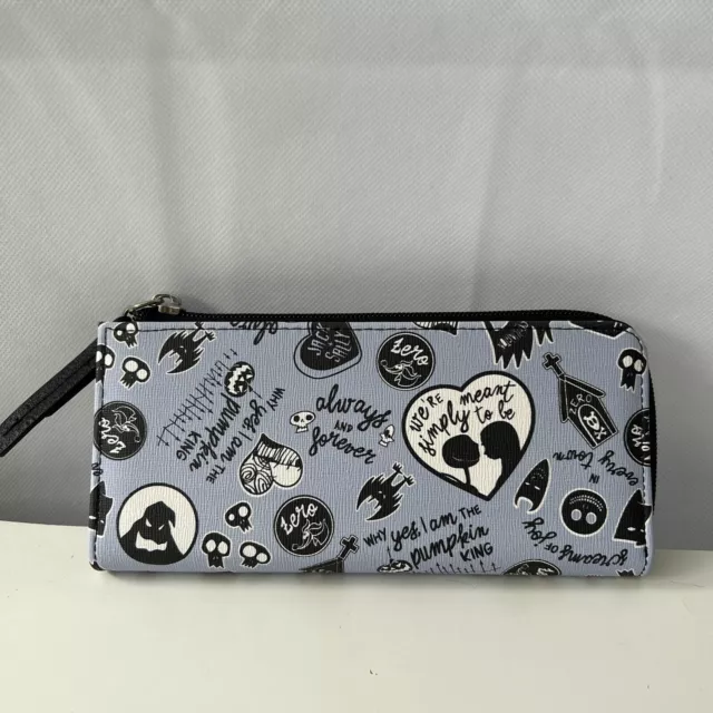 Nightmare Before Christmas Womens Wallet Purse Card Holder Blue