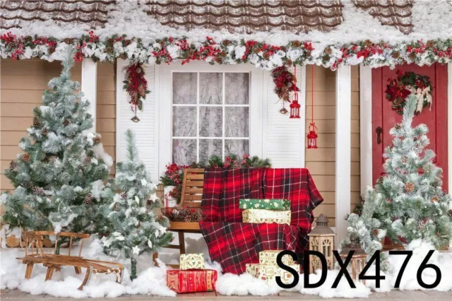 7x5ft Vinyl Photography Background Backdrop Christmas Photo Studio Props