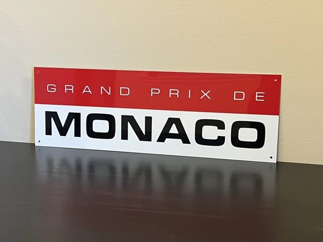 Monaco Signs GRAND PRIX DE Monaco FORMULA F1 Race Track Wall Decor Sign £20.35 ...
