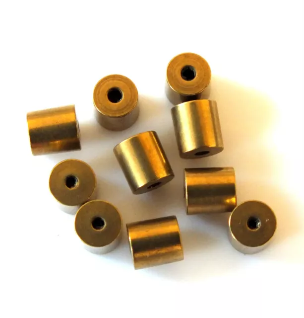 10x TAPERED CLOCK BUSH BUSHES INSIDE 1.1mm OUTSIDE 3.7mm - 3.8mm x 4mm LONG